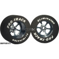 Pro Track Roadster 1-1/16 x .500 Gray Drag Rear Wheels for 3/32 axle