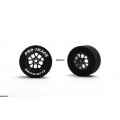 Pro Track Bulldog 1-1/16 x .500 Gray Drag Rear Wheels for 3/32 axle