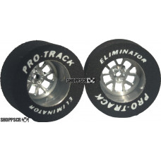 Pro Track Bulldog 1-1/16 x .500 Gray Drag Rear Wheels for 3/32 axle