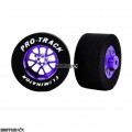 Pro Track Bulldog 1-1/16 x .500 Purple Drag Rear Wheels for 3/32 axle