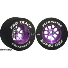 Pro Track Bulldog 1-1/16 x .500 Purple Drag Rear Wheels for 3/32 axle