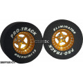 Pro Track Star 3D 1-3/16 x .500 Gold Drag Rear Wheels for 3/32 axle