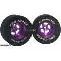 Pro Track Star 1-3/16 x .500 Purple Drag Rear Wheels for 3/32 axle