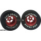 Pro Track Star 1-3/16 x .500 Red Drag Rear Wheels for 3/32 axle