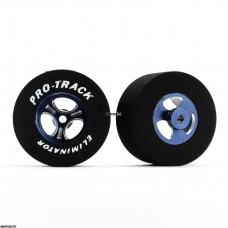 Pro Track Streter 1-3/16 x .500 Gray Drag Rear Wheels for 3/32 axle