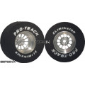 Pro Track Turbine 3D 1-3/16 x .500 Plain Drag Rear Wheels for 3/32 axle