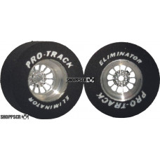 Pro Track Turbine 3D 1-3/16 x .500 Plain Drag Rear Wheels for 3/32 axle