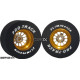 Pro Track Turbine 3D 1-3/16 x .500 Gold Drag Rear Wheels for 3/32 axle