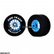 Pro Track Turbine 1-3/16 x .500 Blue Drag Rear Wheels for 3/32 axle