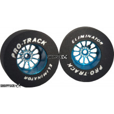 Pro Track Turbine 1-3/16 x .500 Blue Drag Rear Wheels for 3/32 axle
