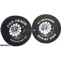 Pro Track Turbine 1-3/16 x .500 Gray Drag Rear Wheels for 3/32 axle