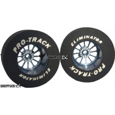 Pro Track Turbine 1-3/16 x .500 Gray Drag Rear Wheels for 3/32 axle