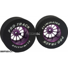 Pro Track Turbine 1-3/16 x .500 Purple Drag Rear Wheels for 3/32 axle