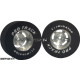 Pro Track 1-3/16 x .500 Plain Daytona Drag Rear Wheels for 3/32 axle