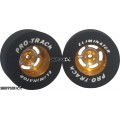 Pro Track 1-3/16 x .500 Gold Daytona Drag Rear Wheels for 3/32 axle