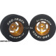Pro Track 1-3/16 x .500 Gold Daytona Drag Rear Wheels for 3/32 axle