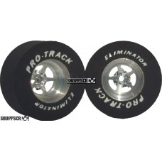 Pro Track Pro Star 3D 1-3/16 x .500 Plain Drag Rear Wheels for 3/32 axle