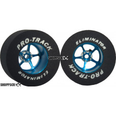 Pro Track Pro Star 1-3/16 x .500 Blue Drag Rear Wheels for 3/32 axle