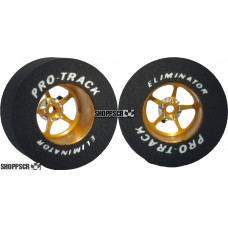 Pro Track Pro Star 1-3/16 x .500 Gold Drag Rear Wheels for 3/32 axle