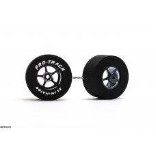 Pro Track Pro Star 1-3/16 x .500 Gray Drag Rear Wheels for 3/32 axle