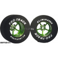 Pro Track Pro Star 1-3/16 x .500 Green Drag Rear Wheels for 3/32 axle
