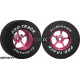 Pro Track Pro Star 1-3/16 x .500 Neon Pink Drag Rear Wheels for 3/32 axle