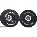 Pro Track Magnum 3D 1-3/16 x .500 Black Drag Rear Wheels for 3/32 axle