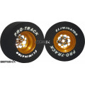 Pro Track Magnum 3D 1-3/16 x .500 Gold Drag Rear Wheels for 3/32 axle