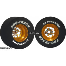 Pro Track Magnum 3D 1-3/16 x .500 Gold Drag Rear Wheels for 3/32 axle