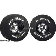 Pro Track Evolution 3D 1-3/16 x .500 Black Drag Rear Wheels for 3/32 axle