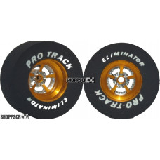 Pro Track Evolution 3D 1-3/16 x .500 Gold Drag Rear Wheels for 3/32 axle