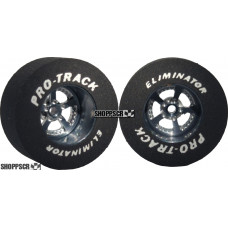 Pro Track Evolution 1-3/16 x .500 Gray Drag Rear Wheels for 3/32 axle