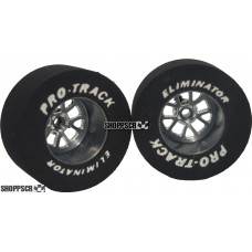 Pro Track Bulldog 1-3/16 x .500 Gray Drag Rear Wheels for 3/32 axle