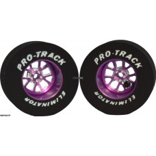 Pro Track Bulldog 1-3/16 x .500 Purple Drag Rear Wheels for 3/32 axle