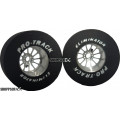 Pro Track Turbine 1-5/16 x .500 Plain Drag Rear Wheels for 1/8 axle