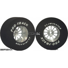 Pro Track Turbine 1-5/16 x .500 Plain Drag Rear Wheels for 3/32 axle