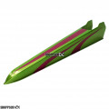 Lime Green/Fuchsia Custom Painted 1:24 scale Dragster Body w/Clear Windscreen