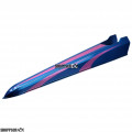 Blue/Pink Custom Painted 1:24 scale Dragster Body w/Clear Windscreen