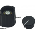 Replacement Knob for Rheostats, fits 1/8" Shaft